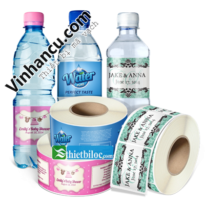 Mua decal nhựa cho bình nước đóng chai giá rẻ! 3 decal nhựa cho bình nước đóng chai