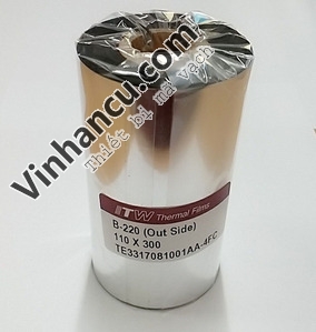 ITW Wax Ribbon B220 110mmx300m giá sỉ 2 itw wax ribbon b220