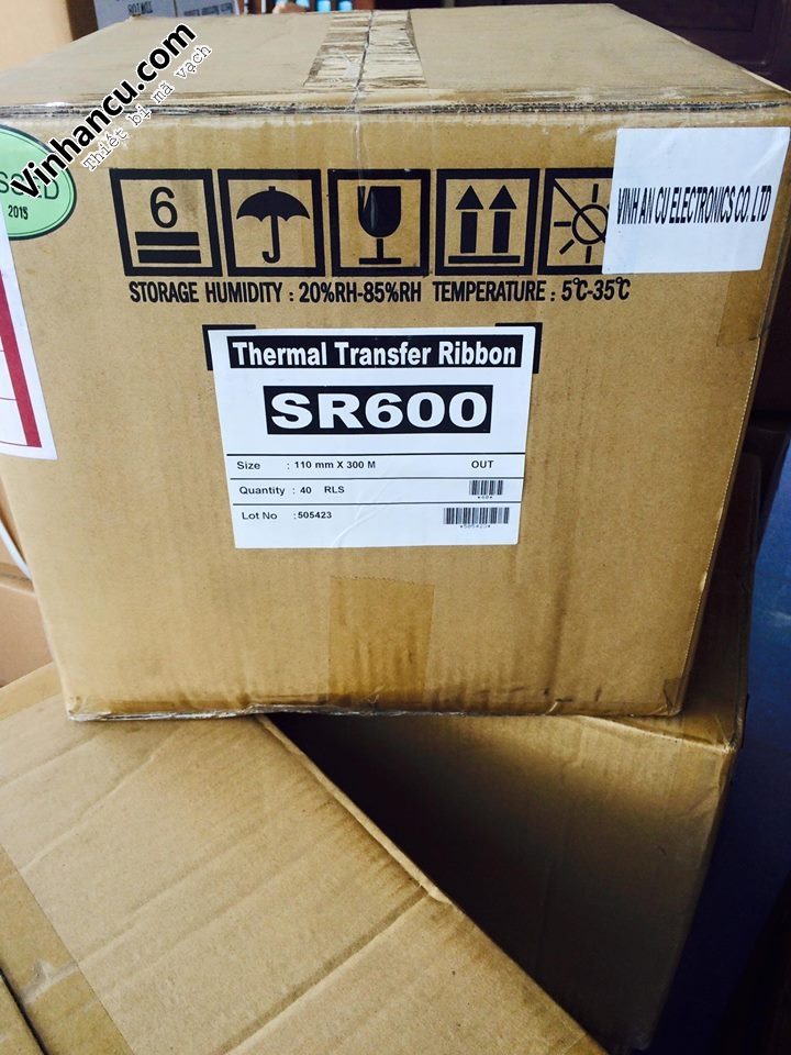 Wax Resin SR600 110mmx300m General Co.,ltd Japan. 4 tổng đại lý phân phối ribbons general japan tại việt nam vinh an cư
