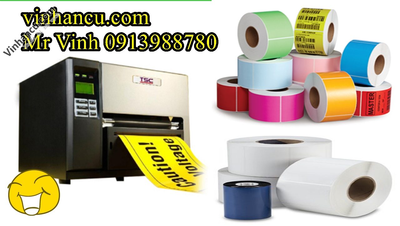 Máy in mã vạch công nghiệp TSC TTP 384M khổ A4! 2 may in ma vach tsc ttp 384m