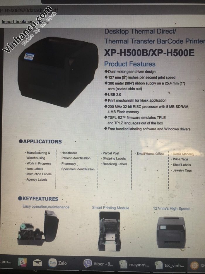 Máy in tem nhãn 300 DPI H500E giá rẻ nhất Việt Nam 1 máy in tem nhãn 300 dpi h500e giá rẻ nhất việt nam